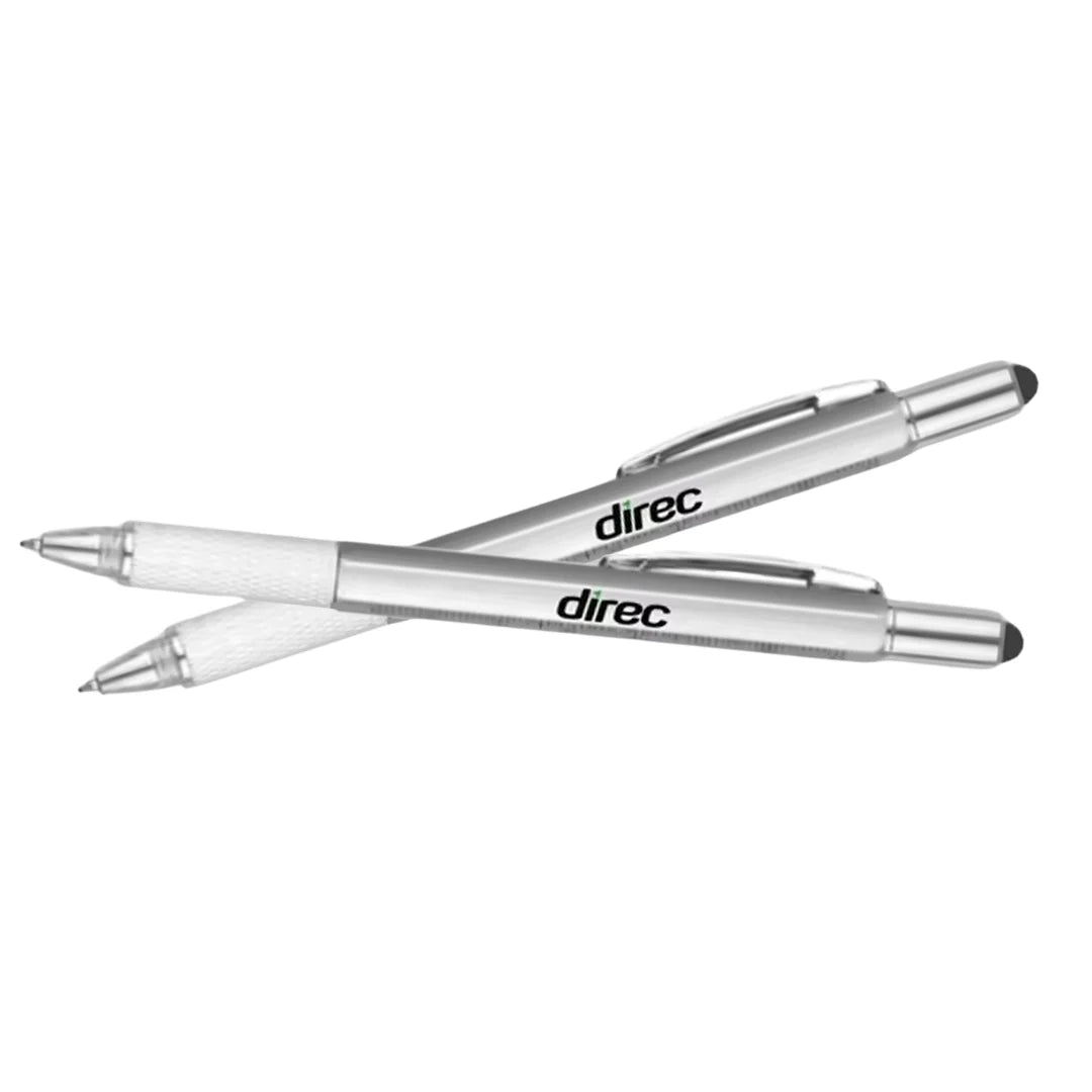2-in-1 Black Multifunctional Pen –  Writing Tool with Direc Logo