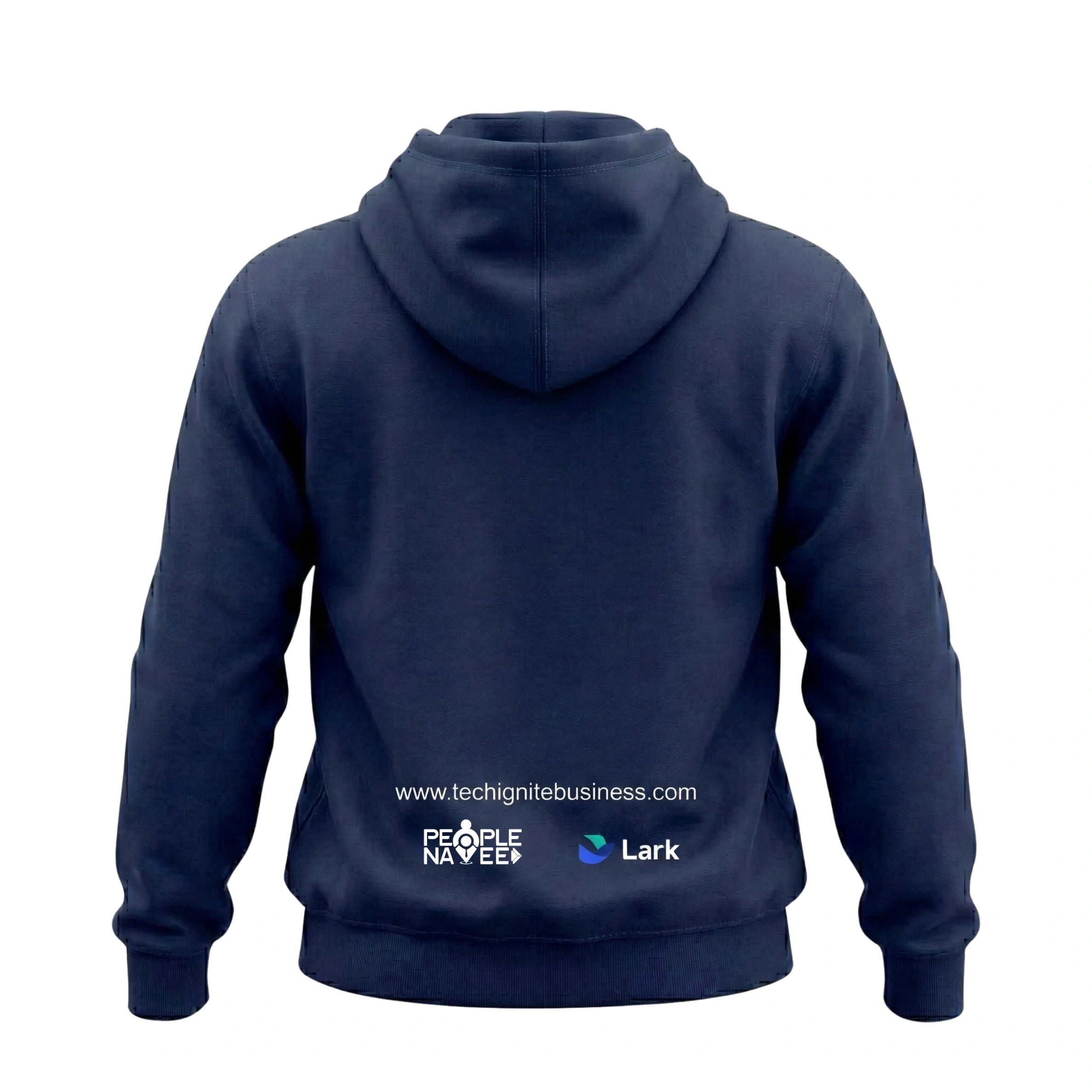 Navy Blue Hoodie for Men/Women –Soft Cotton Pullover with TechIgnite Logo