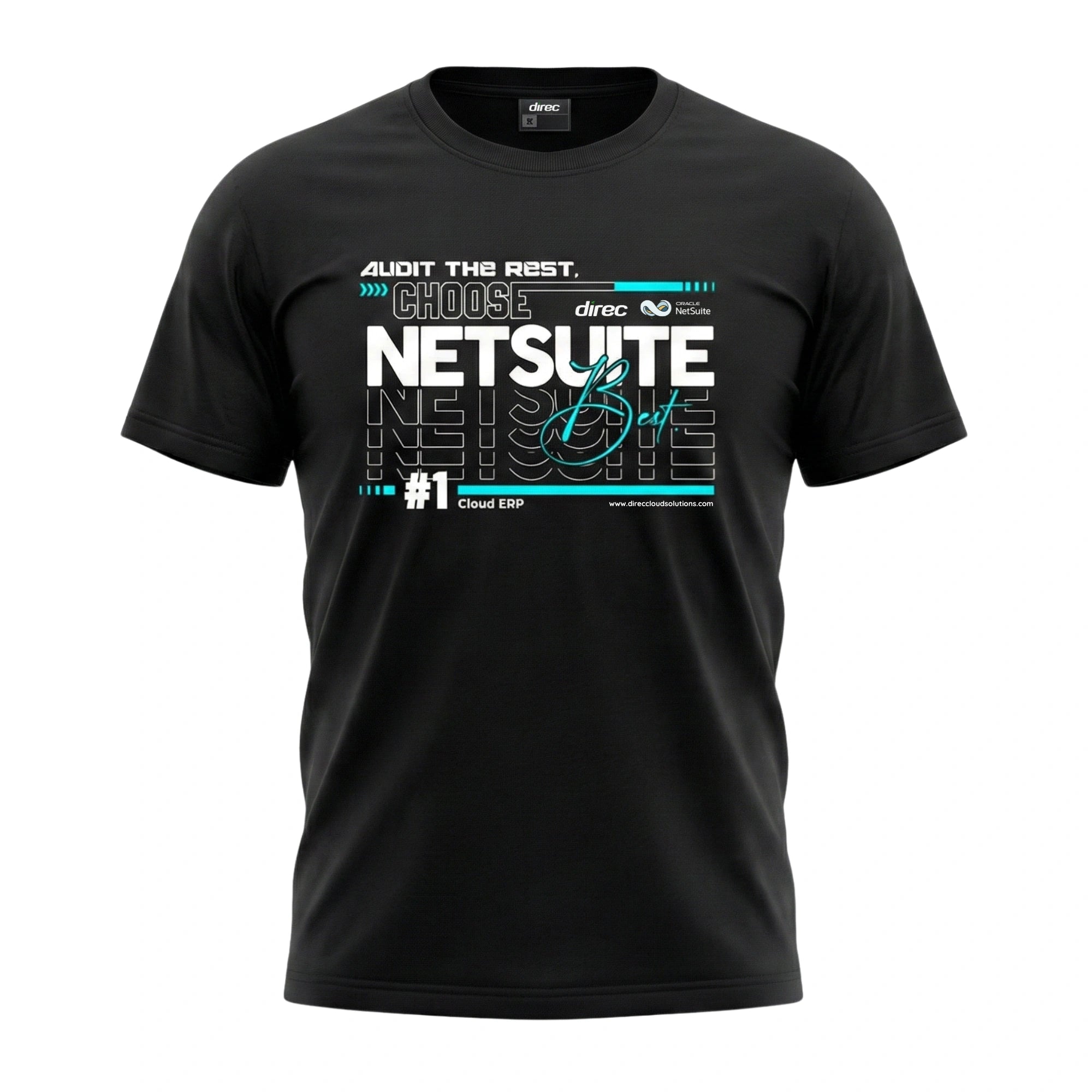 Unisex T-Shirt – Soft Cotton Tee with “Audit the Rest, Choose NetSuite Best” Print