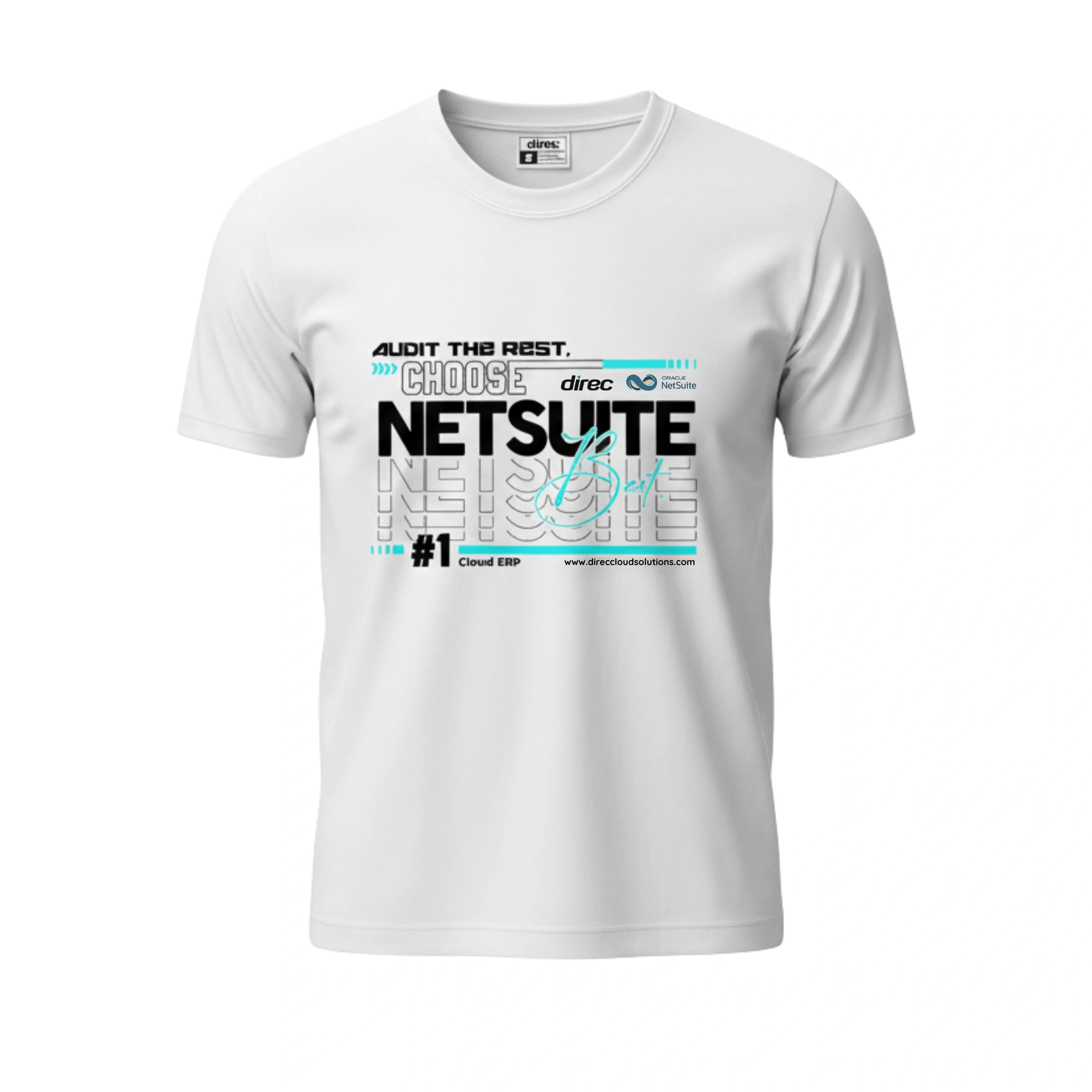 Unisex T-Shirt – Soft Cotton Tee with “Audit the Rest, Choose NetSuite Best” Print