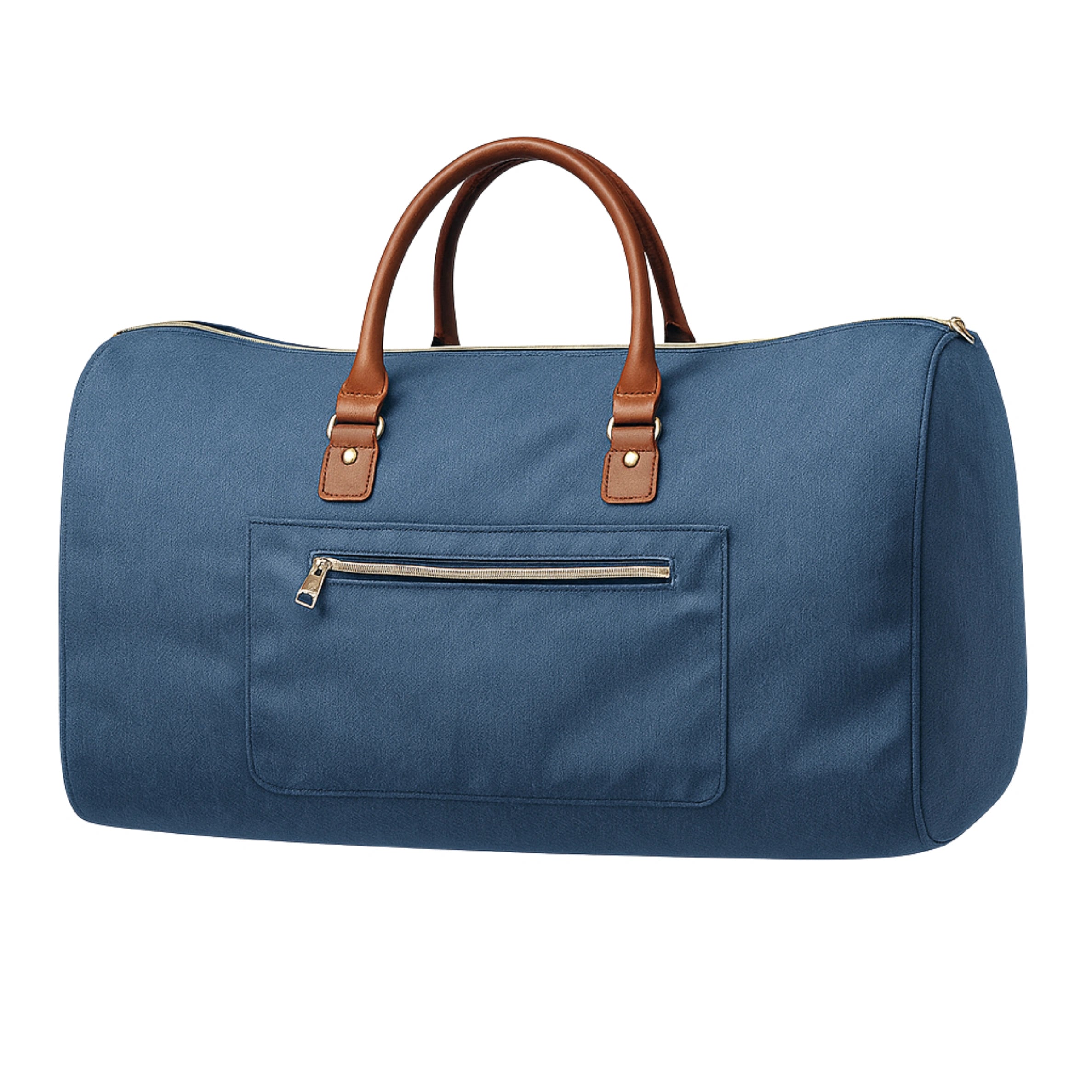 Navy Blue Rubber Duffle Bag – Durable Travel/Gym Bag with TechIgnite Logo